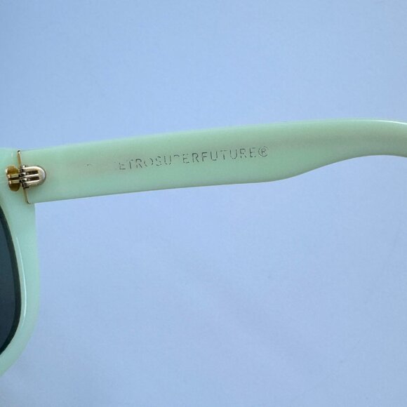 Super by Retrosuperfuture Silver Mirrored & Mint Sunglasses - Picture 7 of 8